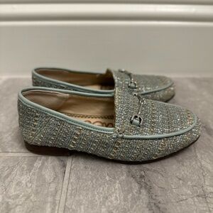 Sam Edelman Blue Textured Flats Loafers